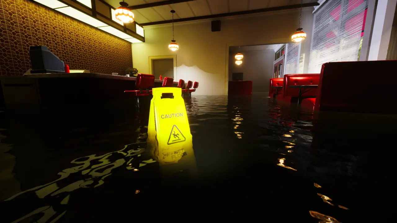 Portable pumps and hoses deployed in DrainSim
