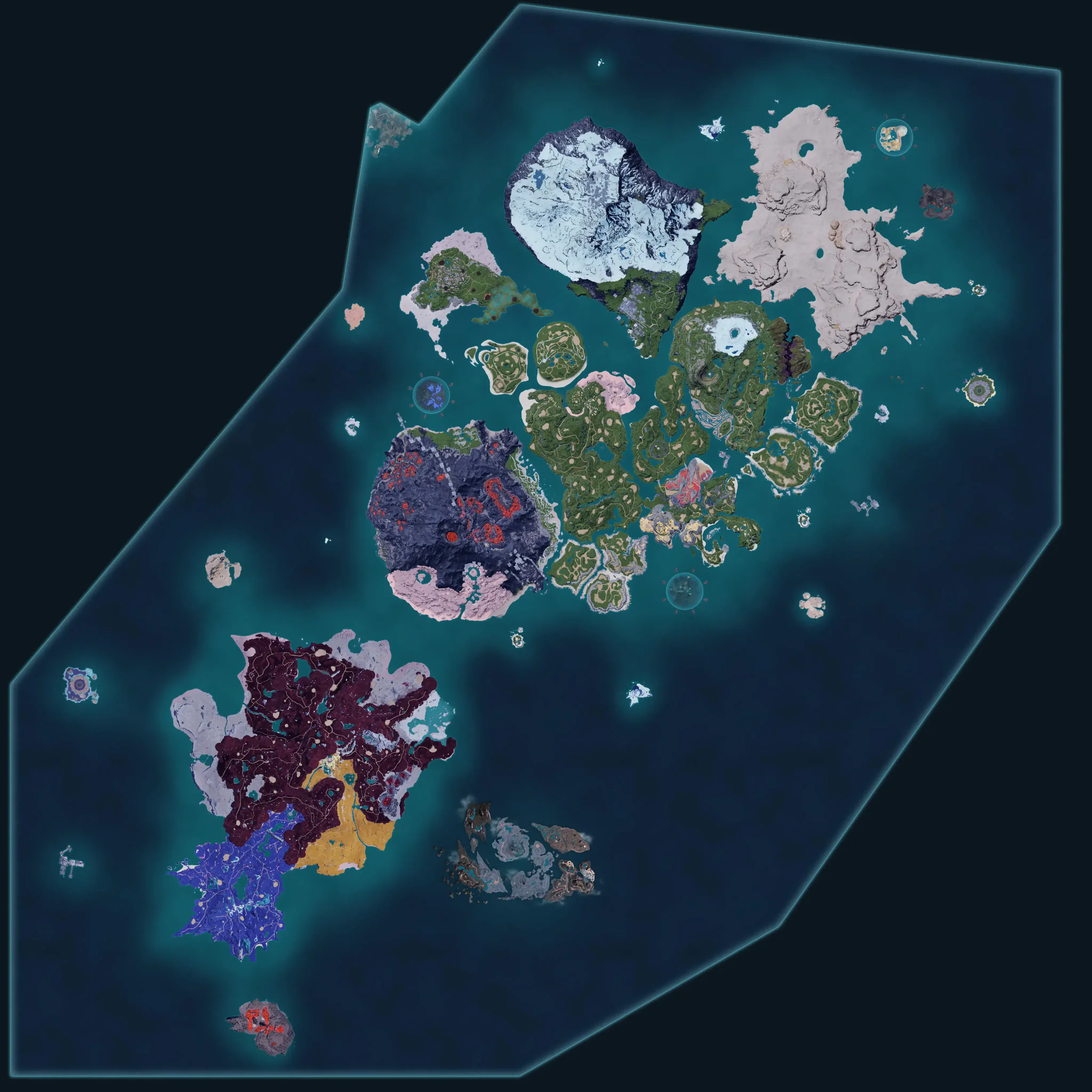 Map of the Palpagos Islands